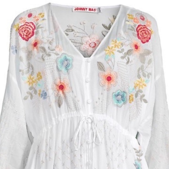 Johnny Was Fiero Embroidered Dress Size Small - Picture 6 of 17